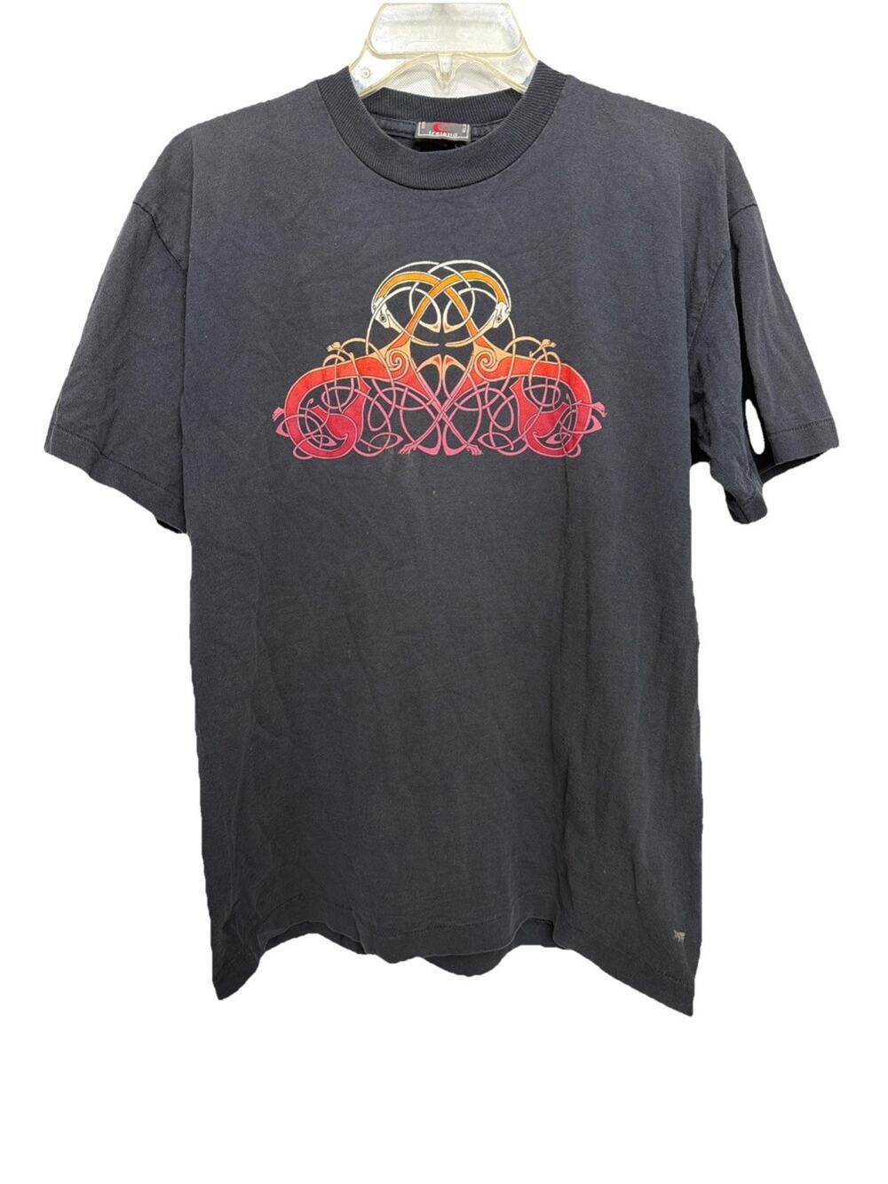 Vintage Single Stitch Ireland Celtic Souvenir T Shirt Adult L